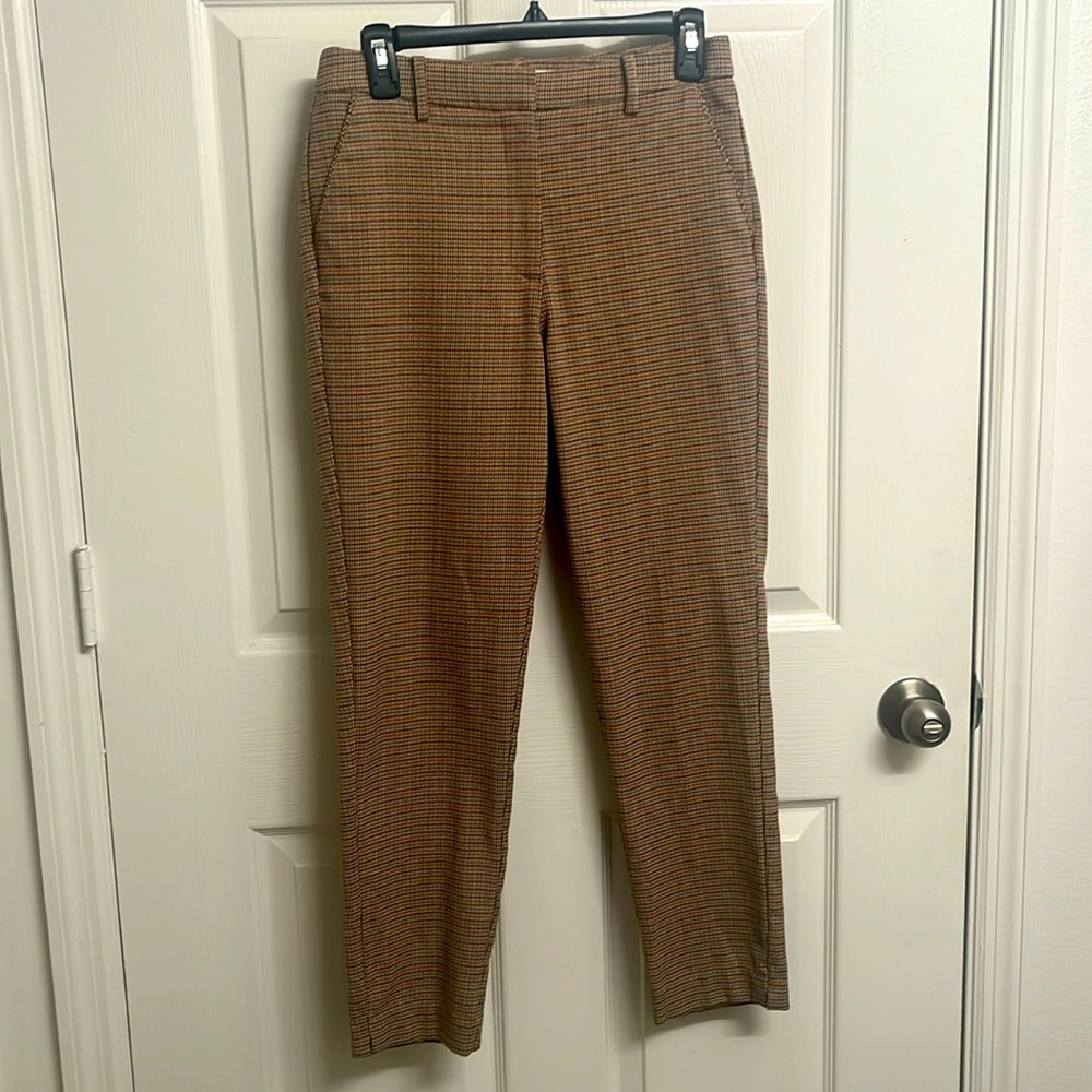 Mango Brown Slim Stretch Pants